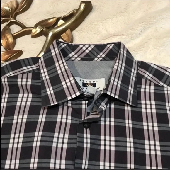 Joseph Abboud Black Long Sleeve Shirt Size Medium - Picture 7 of 7